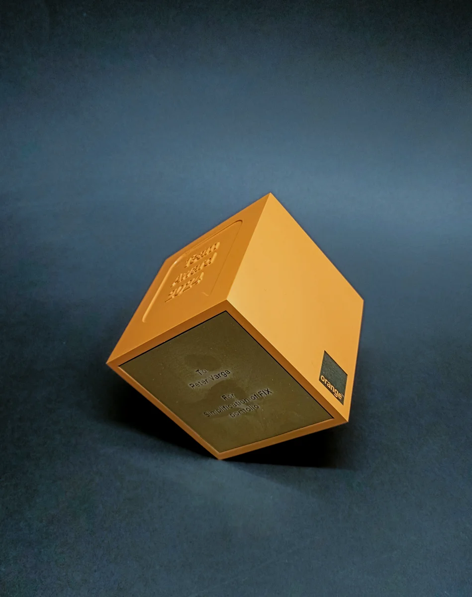 Orange ocenenia – laserové gravírovanie Bratislava
