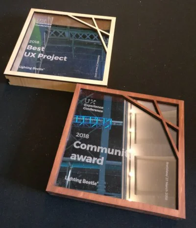 UX Award – laserové gravírovanie Bratislava